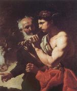 Johann Carl Loth Mercury Piping to Argus oil painting picture wholesale